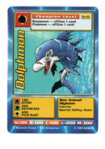 Digimon CCG Battle Card Dolphmon St-35 Champion Starter Set 1999 Bandai ... - £1.52 GBP