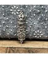 Mezuzah Star of David Sterling Silver Case Scroll Holder Judaica Vintage LG - €25,30 EUR