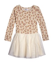 MSRP $32 Epic Threads Little Girls Long Sleeve Play Dress, Beige/White S... - $24.75