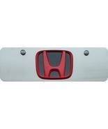 Honda 3d Black Stainless Steel  Mini License Plate   + Key  Chain - €25,64 EUR