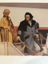 Elvis Presley Magazine Pinup Elvis Leaving Plane - $3.95