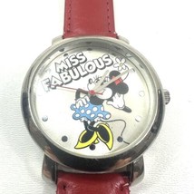 Miss Fabulous Minnie Mouse Disney Special Edition Wristwatch with Red Band - $12.19