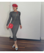 Alice Olivia Striped Midi Knit Dress - €252,35 EUR