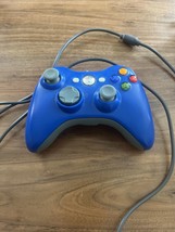 USB Wired Game Controller Gamepad for Microsoft XBOX 360 &amp; PC WIN 7 8 10 Blue - £11.54 GBP