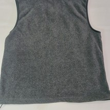 Old Navy RN#54023 Men's Gray Full Zip Fleece Pockets Vest Size Medium image 11