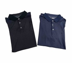 (Lot Of 2) Callaway Men&#39;s Golf Polo Opti Dri Shirt Size Medium Gray Blue Collar - £15.02 GBP