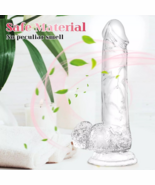6.1&#39;&#39; SEXO BASE DE COPO DE SUCÇÃO DILDO REALISTA COM GELÉIA DE BOLAS - $194.70 MXN