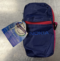 Vintage NOS Nokia Nylon Carry Case CBU-1  Blue &amp; Pink - £9.74 GBP