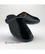 Men&#39;s  leather  slippers PS11\High-quality Handmade Home Shoes\Made inEU - $29.00