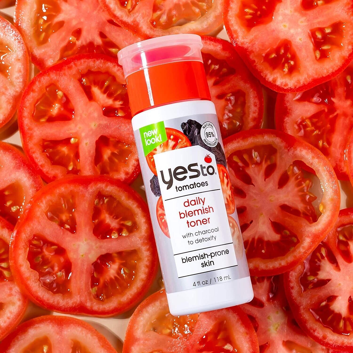 Yes To Tomatoes Blemish Toner w/ Charcoal to Detoxify 3 Bottles 4 oz BUY 9 GET 1 - $17.81