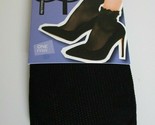 Pretty Polly Sheer Anklet socks Black and Black Floral Print one Size fits most - $9.00
