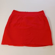 Mossimo RN#1773 Women&#39;s Red Back Zipper Skirt Size 6 Measured Waist 30&quot; - €8,89 EUR