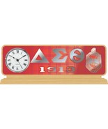 Delta Sigma Theta Wood Desktop Clock Domed Desktop Clock - £42.14 GBP