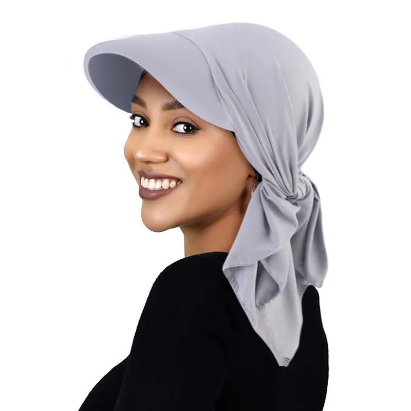 New women s headband cap sun hat pirate hat summer baseball hat muslim scarf wrap ready thumb200