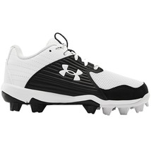 Under Armour Leadoff YouthJr. Baseball Cleats 3023449-100 Black White Size 5 - £55.94 GBP