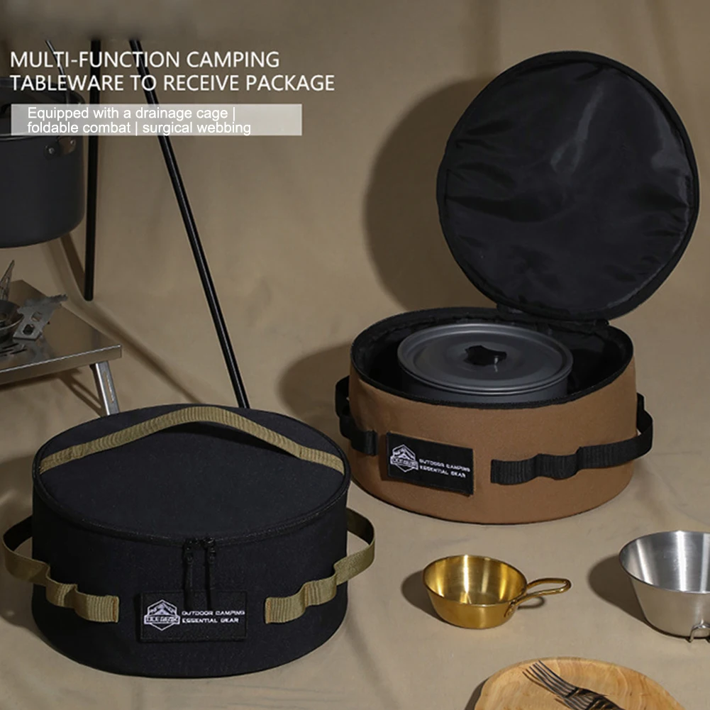 Multipurpose Picnic Cookware Utensils Kit Bag Waterproof Fall Resistance Pot - £18.34 GBP+
