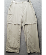 Columbia Sportswear Pants Mens Large Tan Convertible Elastic Waist Wide ... - €22,39 EUR