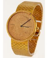 Montre Quartz Corum En Or Jaune 18 Carats Double Aigle Avec Bracelet Ori... - €11.893,86 EUR