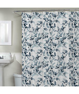 Watercolor Botanical Polyester Fabric Shower Curtain - £63.30 GBP