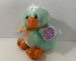 green blue chick chicken plush toy chirp squeaker dead Dandee main joy p... - $20.78