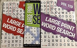 Lot of 3 Bendon LARGE PRINT Word Search Puzzles Circle-A-Word Word Seek Seek Ful - £11.70 GBP