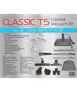 Titan Central Vac Kit 35 ft hose 6 ft Pigtail  Power Nozzle and Tools - $551.48 CAD
