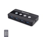Cable Matters 4 Port USB 3.0 Switch Hub USB Sharing Switch for 4 Compute... - £82.81 GBP