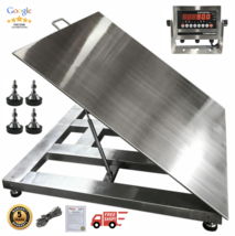 5&#39;x5&#39; (60&quot;x60&quot;) Stainless Steel Floor Scale &amp; Indicator | Wash Down| 10,000 lb - £4,345.09 GBP