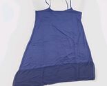 LOGO Layers A286983 Blue Sheer Hem Slip Dress Cami Tank Size S - $29.99