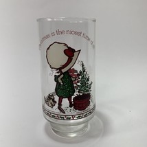 Vintage Holly Hobbie Coca Cola Christmas Glass By American Greetings Corp - £6.42 GBP