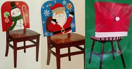 Christmas Table Chair Covers 1 Ct/Pk, Select: Santa Hat, Santa or Frosty - $2.99