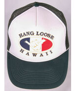 HAWAII HANG LOOSE Hat-Rope Bill-Green White-Mesh-Snapback Trucker - $17.99