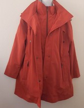 Womens Petite Coldwater Creek Jacket All Weather Pmed Color Red Rock/Tan Nwt - £100.91 GBP