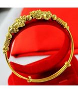 Bracelet Adjust Pixiu Prestige 18K 22K 24K Thai Baht Yellow Gold Plated ... - £24.03 GBP