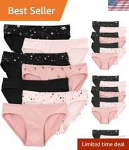 Soft Cotton Girls&#39; Underwear Set - 7-Pack with No-Pinch Waistband, Size ... - $39.00