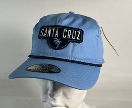 NWT Santa Cruz SnapBack Trucker Hat Cap Dope Rope Ouray Carolina Blue / Navy - £16.27 GBP