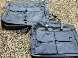 American Tourister Luggage - Garment Bag Weekender Hangers - Steel Blue ... - £31.11 GBP
