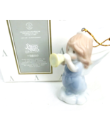 Precious Moments Angel Christmas Ornament Girl with Trumpet 1996 2.5&quot; Av... - £15.23 GBP