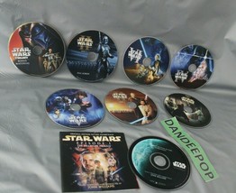 8 Star Wars DVD Movies Attack Of The Clones Return Jedi Empire Phantom Trilogy - £47.47 GBP