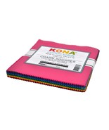 Robert Kaufman Kona Cotton Solids Classic Palette 5 Inch Precut Squares ... - £11.91 GBP