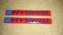 2X Hybrid Red And Blue Emblems 5 3/4&quot; X 5/8&quot; Usa Seller - £19.21 GBP