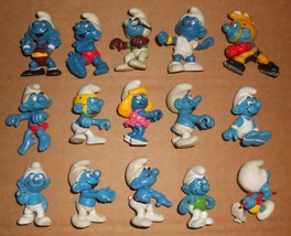 Vintage Peyo Schleich Lot of 45 different Smurfs PVC figure - £340.47 GBP