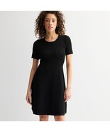 Women&#39;s Draper James Short Sleeve Pointelle Sweater Dress, Size: XXL, Black - $549.96 MXN
