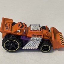 Orange / Purple Front End Loader Truck 2013 Hot Wheels Diecast Car - $8.62