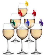 DRINK MARKERS GIVE A F DRINK  FUN COCKTAIL MARKERS SET OF 6 - $14.84