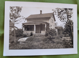 Vintage Glossy Country House Landscape Photograph 5 x 7 inch Grass Needs Cutting - $9.89