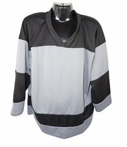 Xtreme Basics Yth S/M Grey Black Hockey Jersey - Youth Small Medium Used - £5.47 GBP