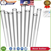 10 Long Reusable Drinking Straws - BPA-Free Plastic for Smoothies &amp; Milk... - $350.61 MXN