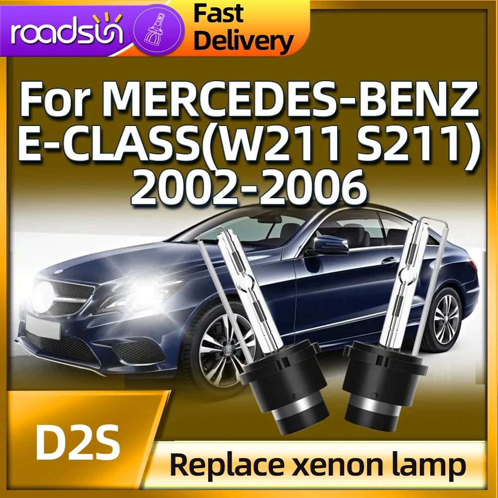 Roadsun 2PCS Xenon Hid Bulb 6000K D2S Lamp Car Light For MERCEDES-BENZ E-CLASS - £27.54 GBP