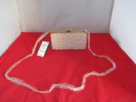 Inc International Concepts Lyvia Imitation Pearl Clutch $109 Ivory Gold ... - £22.93 GBP